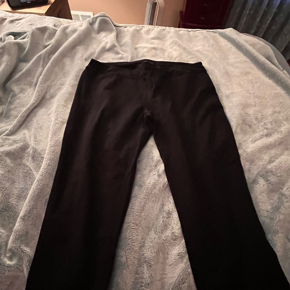 Black knit pants